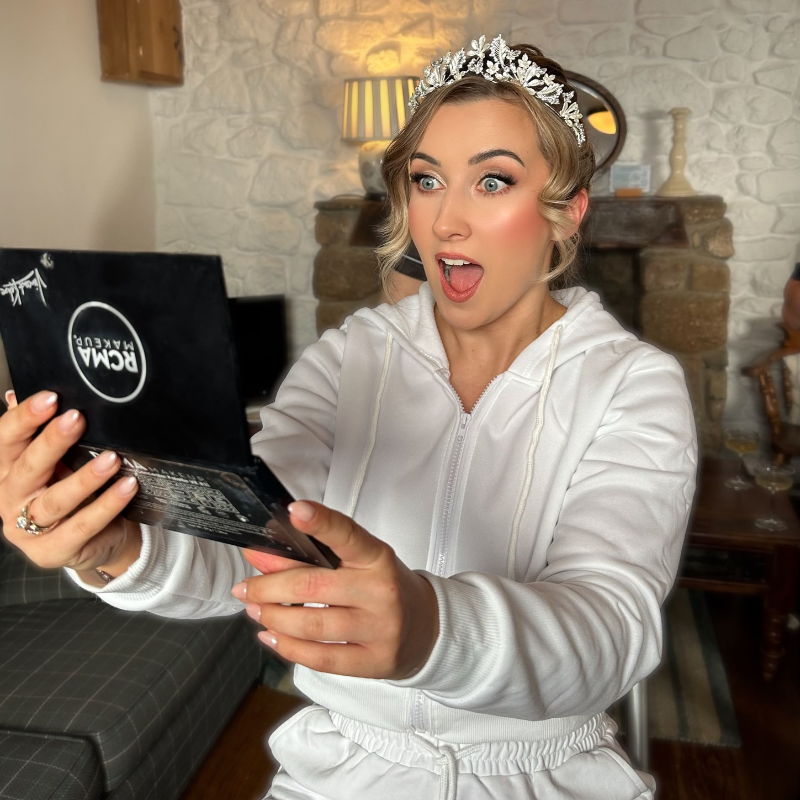 Gia Makeup Artist preparing bridal makeup